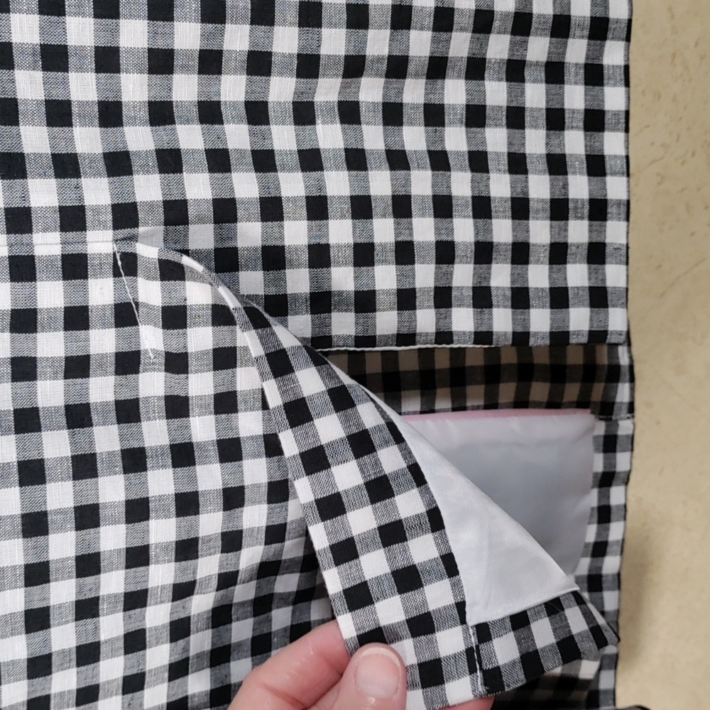 Talbots Classic Black and White Gingham Blazer - Picture 9 of 12
